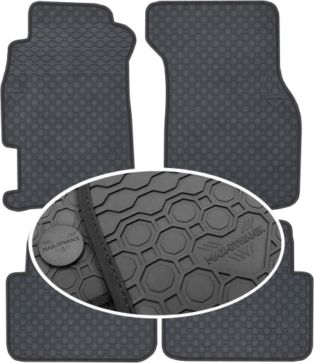 Rover 45 SD HB 2000-2005 гумові килимки PrimeLiner - Чорні