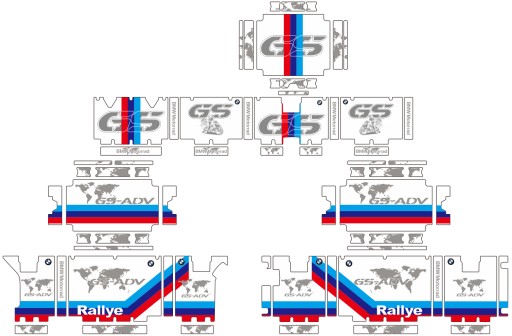 TaoDiPa29273 - Наклейки на мотоцикл GP для BMW R1200GS R1250GS