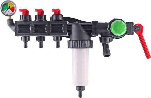 4-секційний спліттер HD + манометр Agroplast 228239