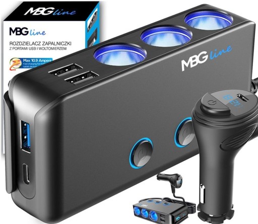 Разветвитель гнезда прикуривателя MBG Line HC67C
