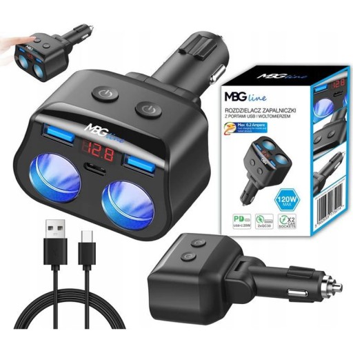 Розгалужувач гнізда прикурювача MBG Line HC69PD