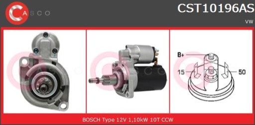 Стартери автомобільні CASCO CST10196AS