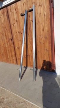 Накладка на пороги Opel Zafira, сталь-хром