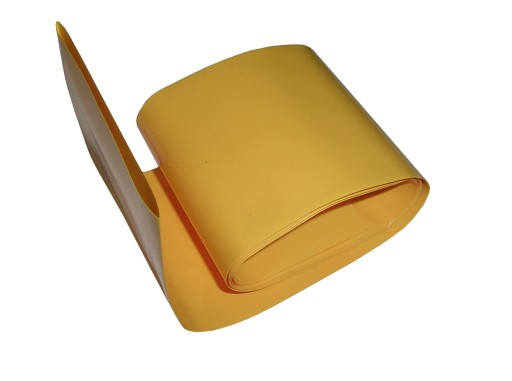 Термоусадочная трубка 130 мм 1 м желтый тонкий