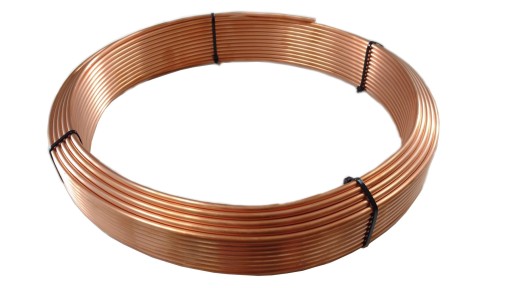 RM4,8-10m - Мідна трубка для гальмівних магістралей 4,8 мм. Шайба 10м (3/16-4,75 )