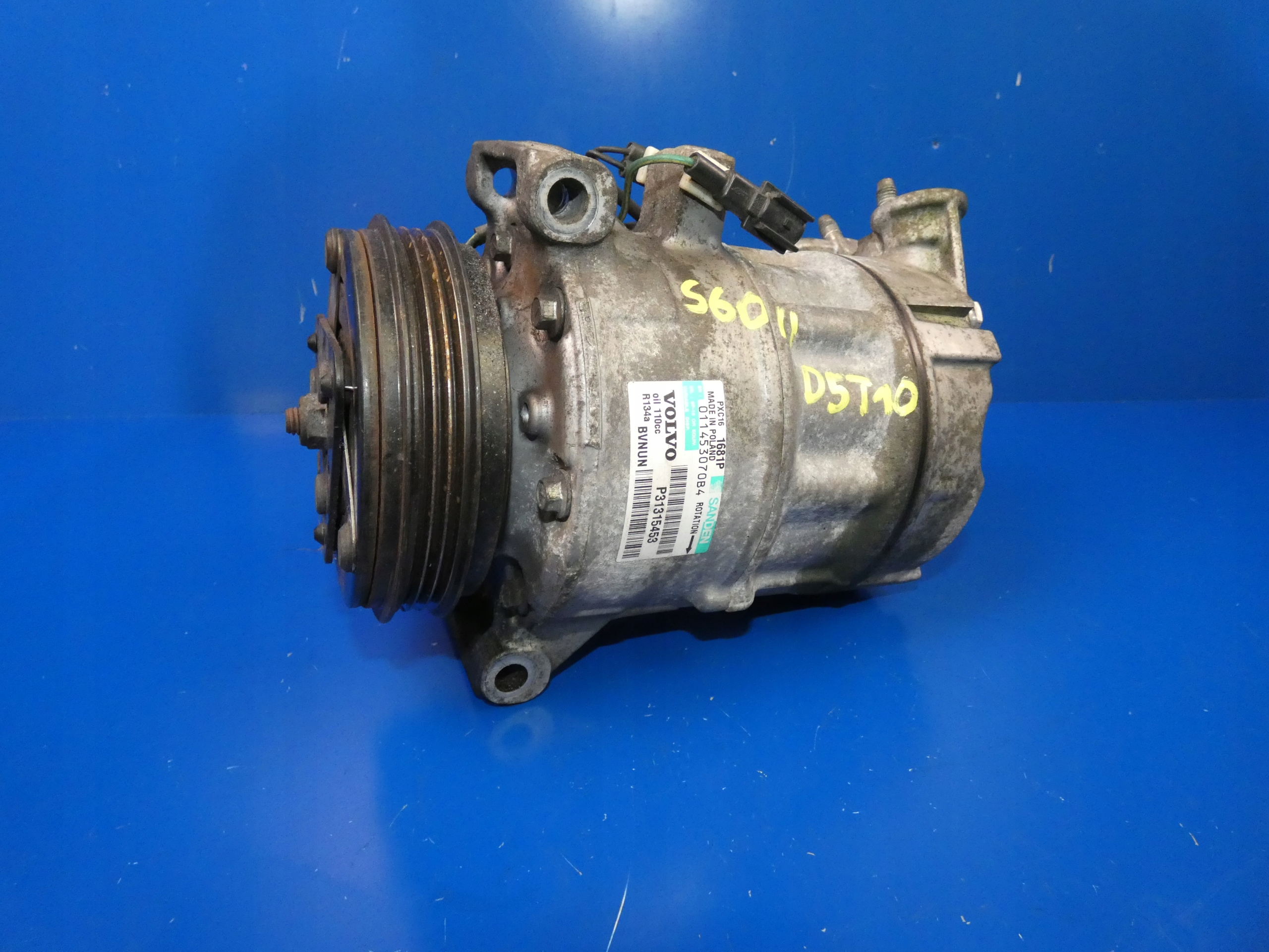 31315453 - S60 II V60 XC60 2.4 D5 D3 компрессор кондиционера