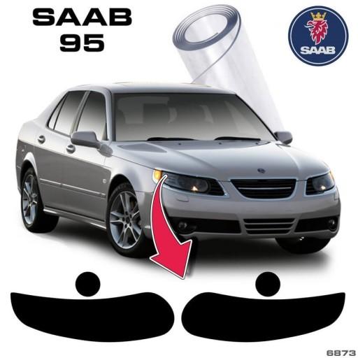 SAAB 95 захисна плівка наклейки фари 6873