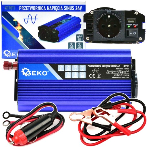 АВТОМОБИЛЬНЫЙ ПРЕОБРАЗОВАТЕЛЬ НАПРЯЖЕНИЯ 24В 230В 600ВТ