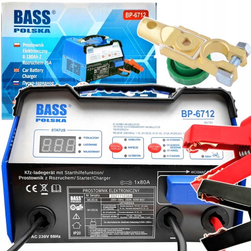 АВТОМОБИЛЬНЫЙ АВТОМАТИЧЕСКИЙ ВЫПРЯМИТЕЛЬ 6В 12В С ЗАПУСКОМ AGM GEL BOOSTER 75А