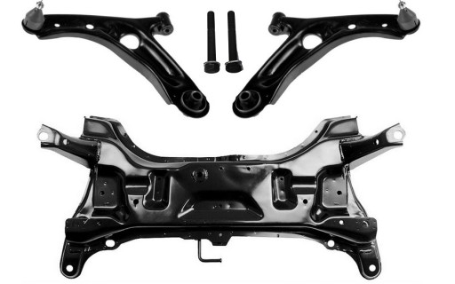 ST.RZ.CT.011+WAHACZE+ŚRUBY - Санки рама поперечні важелі гвинти toyota aygo citroen c1