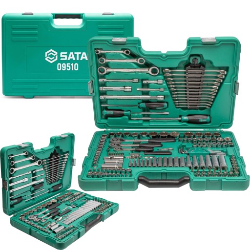 SATA 09510 150 ГНІЗДОВИХ КЛЮЧІВ 1/4 3/8 1/2 М/ДЮЙМ