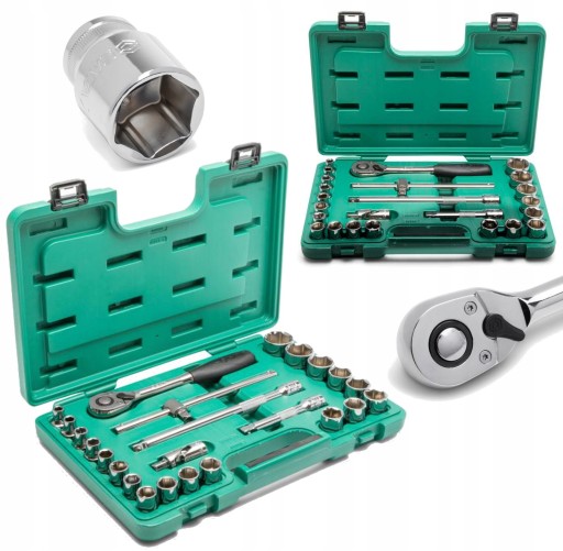 SATA ГАЙКОВІ КЛЮЧІ НА 24 ЧАСТИНИ 1/2” МЕТРИЧНІ 6-КУТНІ ST09060-6SJ