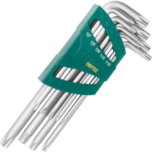 Ключі безпеки SATA TORX T10 - T50 Набір 9 шт.