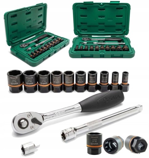 SATA ST09137 НАБІР ГНІЗДІВ BoltBiter 1/4