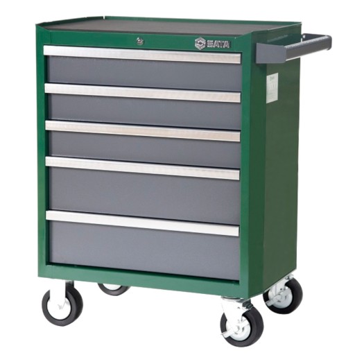 ИНСТРУМЕНТАЛЬНАЯ ТЕЛЕЖКА ДЛЯ МАСТЕРСКОЙ SATA С 5 ЯЩИКАМИ БЕЗ ОБОРУДОВАНИЯ