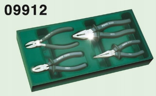 SATA НАБІР З 4 ПЛОСКОГУБЦІВ GL09912 КОМБІНОВАНІ ПЛОСКОГУБЦІ ТА ІНШІ