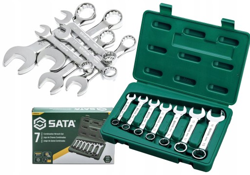 НАБОР SATA ИЗ 7 КОРОТКИХ КОМБИНИРОВАННЫХ КЛЮЧЕЙ В КОРОБКЕ ST09033SJ