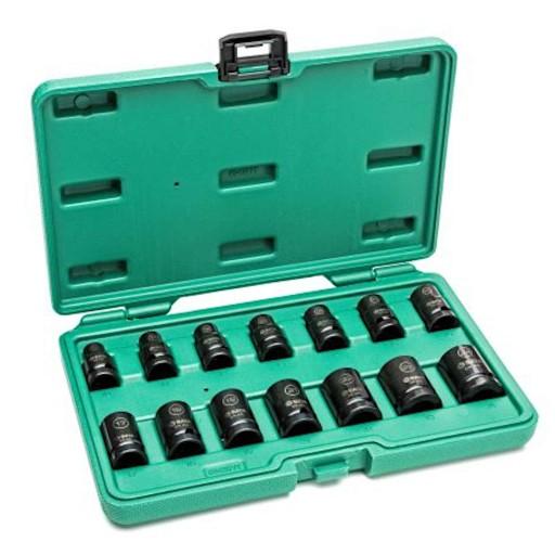 SATA Набор из 14 тонкостенных ударных головок 1/2 дюйма ST34397T