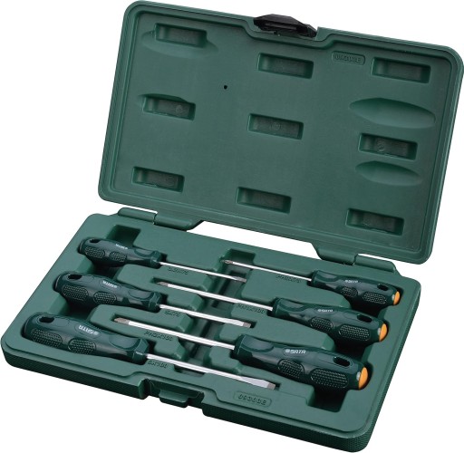 Набор отверток SATA с ацетатными ручками в кейсе ST09303ESJ 6 шт.