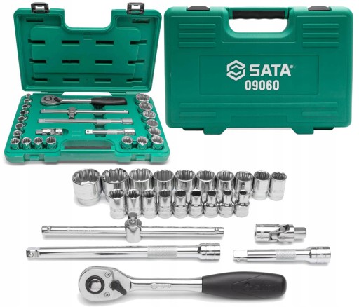 SATAJ НАБІР ТОРИЧНИХ КЛЮЧІВ 24 КЛЮЧІ ТОРЦЕВІ 1/2