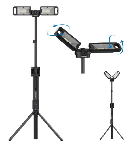 СТРОИТЕЛЬНАЯ ЛАМПА SCANGRIP Перезаряжаемая со встроенным штативом 5000 лм