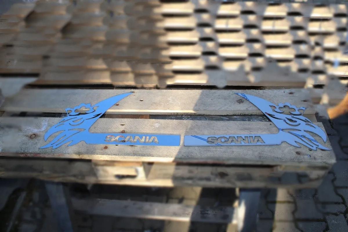 SCANIA 4 R ДЕКОР З НЕРЖАВІЮЧОЇ СТАЛІ РУЧКИ ГРИФ ХРОМ КОМПЛЕКТ