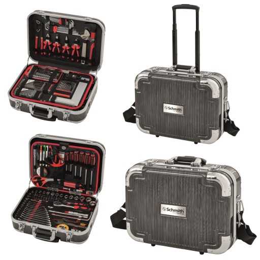 Набор инструментов для мобильной мастерской SCHMITH, 252 предмета, в чемодане на колесах.