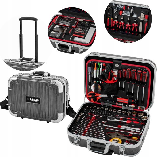 НАБІР ІНСТРУМЕНТІВ ДЛЯ ЕЛЕКТРИКІВ SCHMITH 252 EL ГАЙКОВІ КЛЮЧІ КОФЕРА ДЛЯ ІНСТРУМЕНТІВ