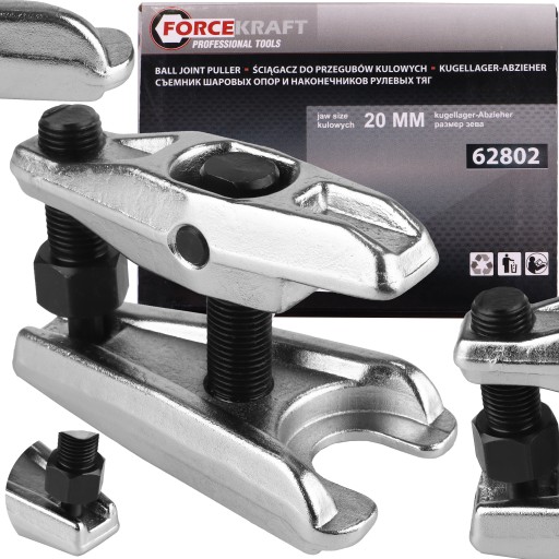 СЪЕМНИК ДЛЯ ШАРОВЫХ ШАРНИРОВ ШТИФТОВЫХ СТЕРЖНЕЙ РАССТОЯНИЕ 20 ММ СИЛЬНЫЙ