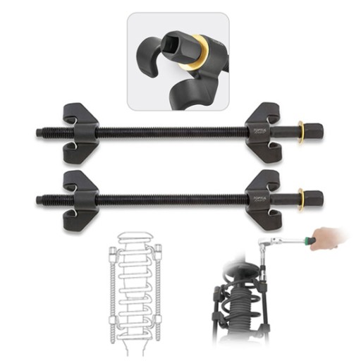 ЗНІМАЧ ДЛЯ АМОРТИЗАЦІЙ ПРУЖИН ЗНІМКИ McPHERSON CLAMPS 2 ШТ. 370мм