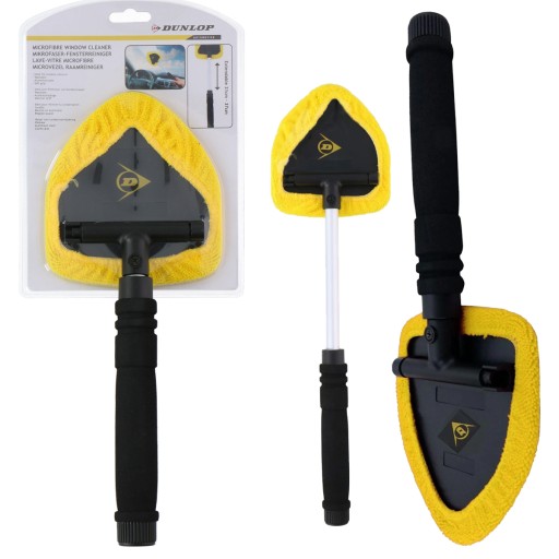 Водяной скребок из МИКРОФИБРЫ для окон, регулируемый стеклоочиститель 21-37см DUNLOP