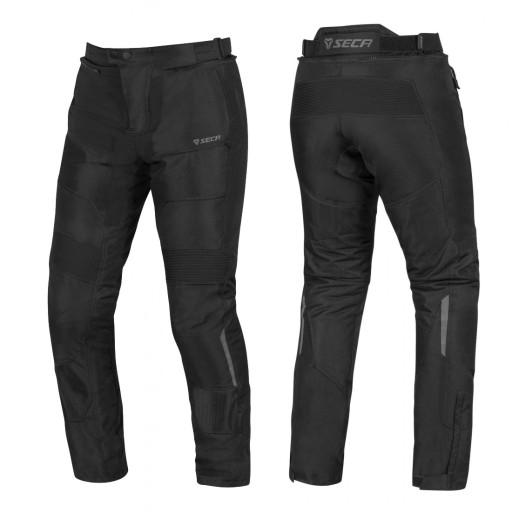 SECA ТЕКСТИЛЬНЫЕ МОТОЦИКЛНЫЕ БРЮКИ С МЕМБРАННОЙ ЗАЩИТОЙ HYBRID III ЧЕРНЫЕ 3XL