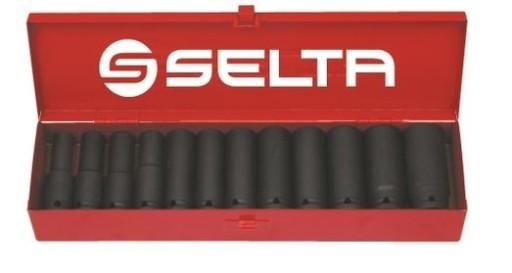 SEL SE-94512DS НАБОР УДАРНЫХ НАСАДОК, ДЛИННЫЕ 1/2, 12 ДЕТАЛЕЙ, 10–24 ММ
