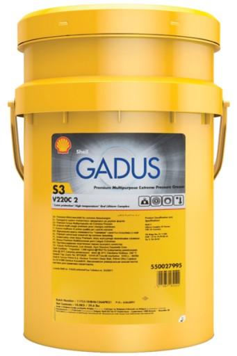 SHELL GADUS S3 V220C 2 МНОГОФУНКЦИОНАЛЬНАЯ СМАЗКА 18кг