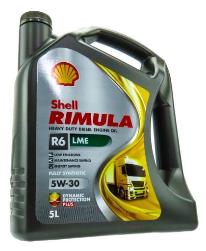 МОТОРНОЕ МАСЛО SHELL RIMULA 5W30 R6 LME SYNTHETIC 5