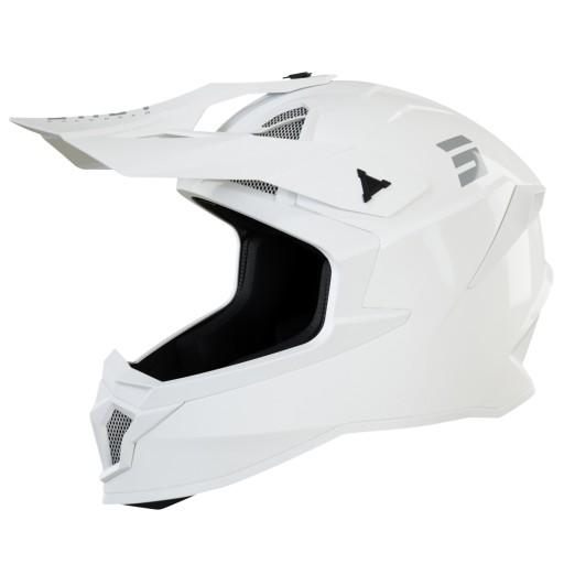 SHOT RACING SALE ШОЛОМ MOTO LITE SOLID WHITE GLOSS 2.0 КОЛІР БІЛИЙ