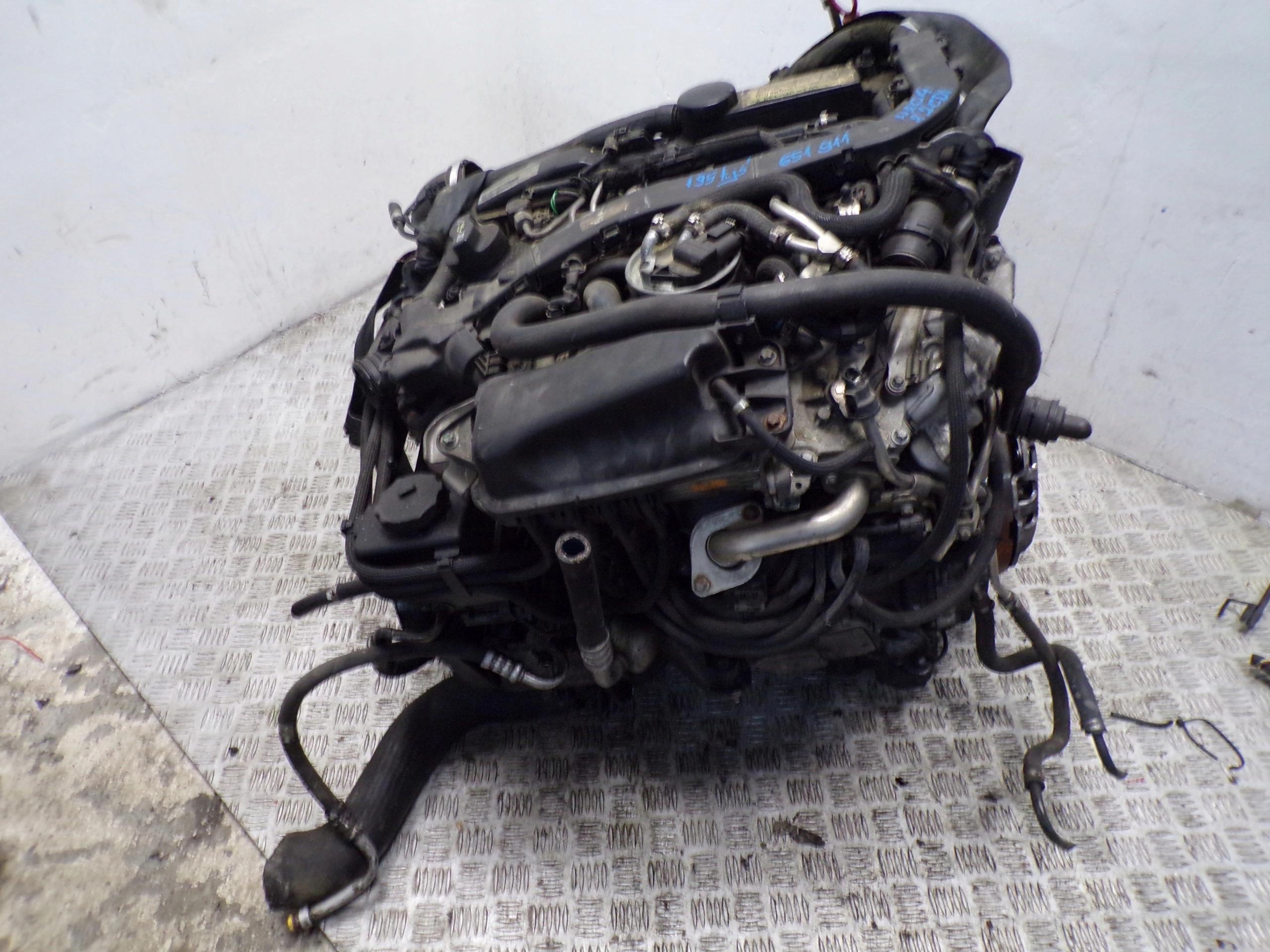 2.2CDI 651.911 - Двигун комплект MERCEDES W204 2.2 CDI 651911 195 тис.