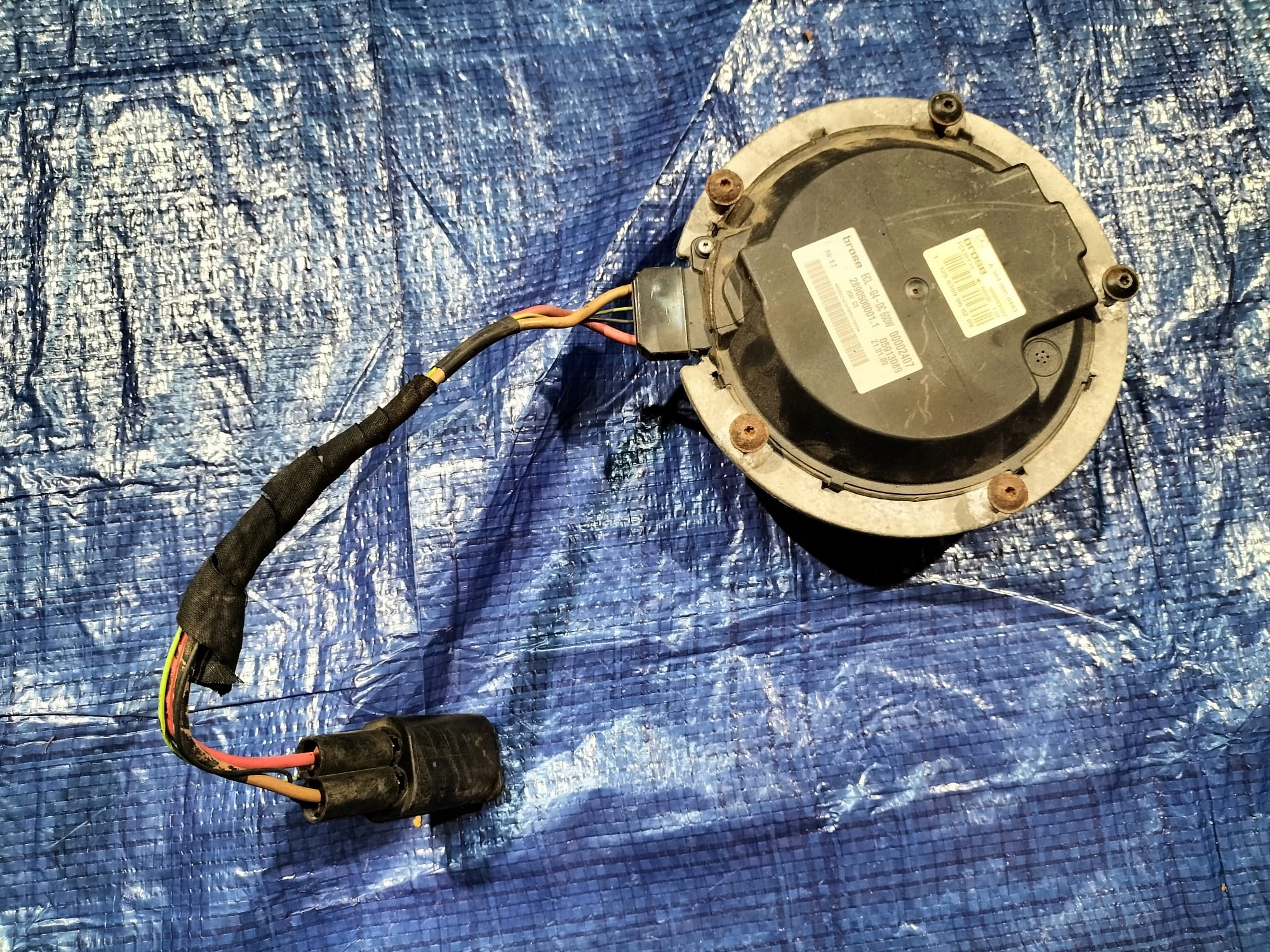 A1645000493 600W - Двигатель вентилятора радиатора MERCEDES W251 W164