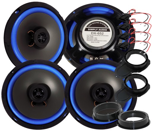 SIMPLY AUDIO ДВОСПОЛОЖНІ ДИНАМІКИ VW PASSAT B6 B7 CC ПЕРЕДНІ + ЗАДНІ