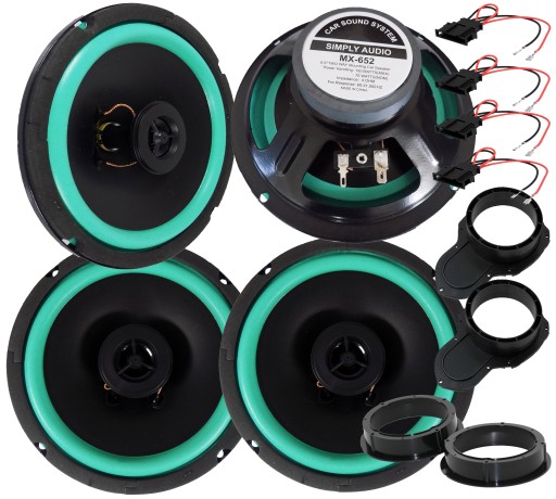 SIMPLY ДВОСПОЛОЖНА АВТОМОБІЛЬНА ДИНАМІКА ДЛЯ VW PASSAT B6 B7 CC ПЕРЕДНІ+ЗАДНІ ДВЕРІ