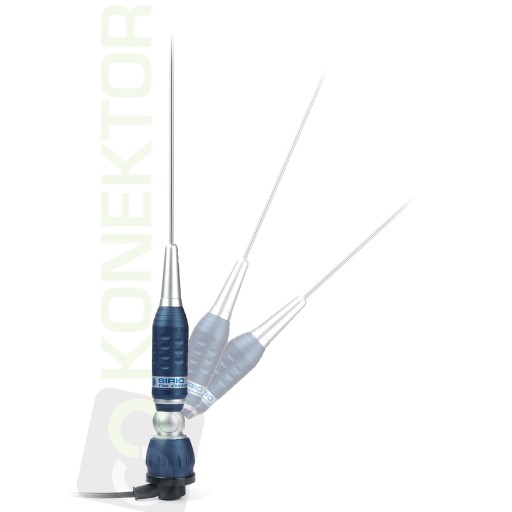SIRIO TURBO 3000 антена CB 170cm regulow. кабель 4М