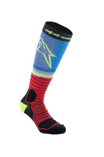 НОСКИ ALPINESTARS MX PRO ЧЕРНЫЕ/СЕРЫЕ/СИНИЕ S CROSS S