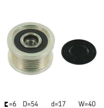 VKM 03515 - ШКІВ ГЕНЕРАТОРА SKF OPEL ASTRA J 1.4-1.6