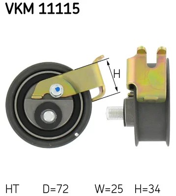 SKF VKM 11115 НАТЯЖНИЙ РОЛИК ГРМ AUDI A3 1.8 20