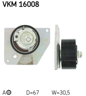 SKF VKM 16008 НАТЯЖНОЙ РОЛИК ГРМ RENAULT MEGANE