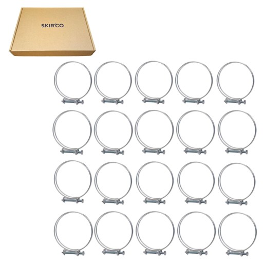 SKIR'CO (20 шт.) Хомути шлангові регульовані з