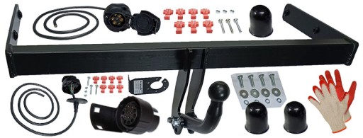 SKODA FABIA 1999-2014 II+1 I+2 6Y ХЕТЧБЕК 5-дверний БУКСИРУВАЛЬНИЙ ГАК + ЖГУТ ПРОВОДУ 7P+13