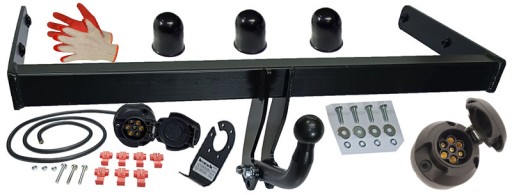 SKODA FABIA 99-2014 I+II 1+2 ХЕТЧБЕК 5d+6Y HB БУКСИРУВАЛЬНИЙ ГАК + 7PIN джгут проводів