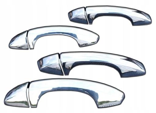 SKODA KODIAQ накладки на дверні ручки хром метал