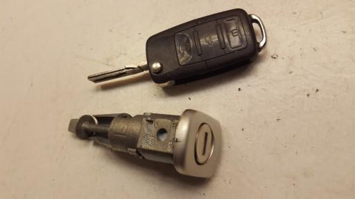 SKODA OCTAVIA II ВСТАВКА ЗАМКА 1Z0837167C + КЛЮЧ